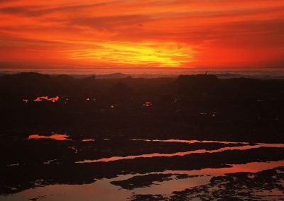 Mavericks Sunset at Low Tide V