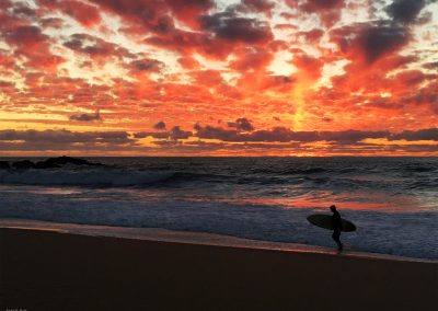 Surfer at Sunset