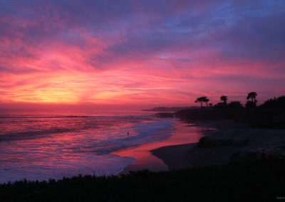 Colorful Sunset at Lighthouse Field State Beach - horizontal