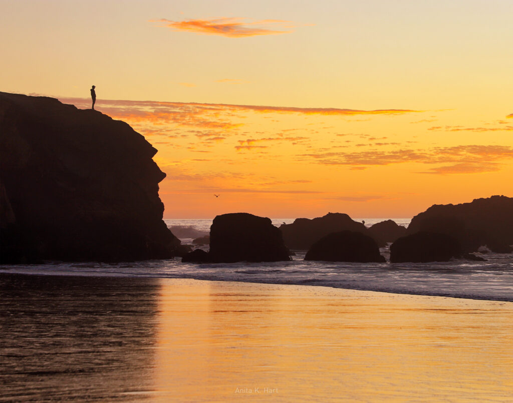 Enjoying the view at Montara Beach