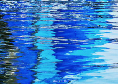 Water reflection abstract - Blue Jazz